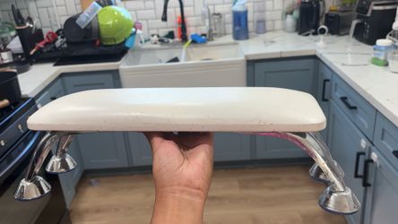 White Nail Hand Rest - Used Condition