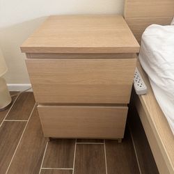 Ikea Malm Side Table - Pair
