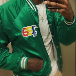Vintage Green Eat Bomber Jacket