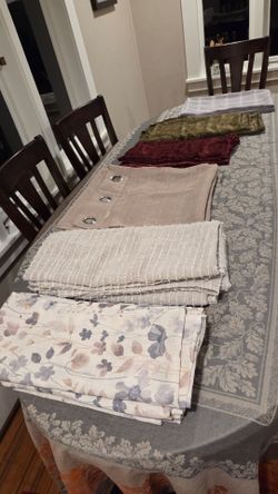 Various shear curtains drapes