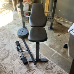 Bench Press With Weights And Bar 