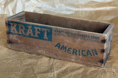 antique kraft american cheese box