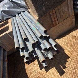 Bent 1in x 10ft poles