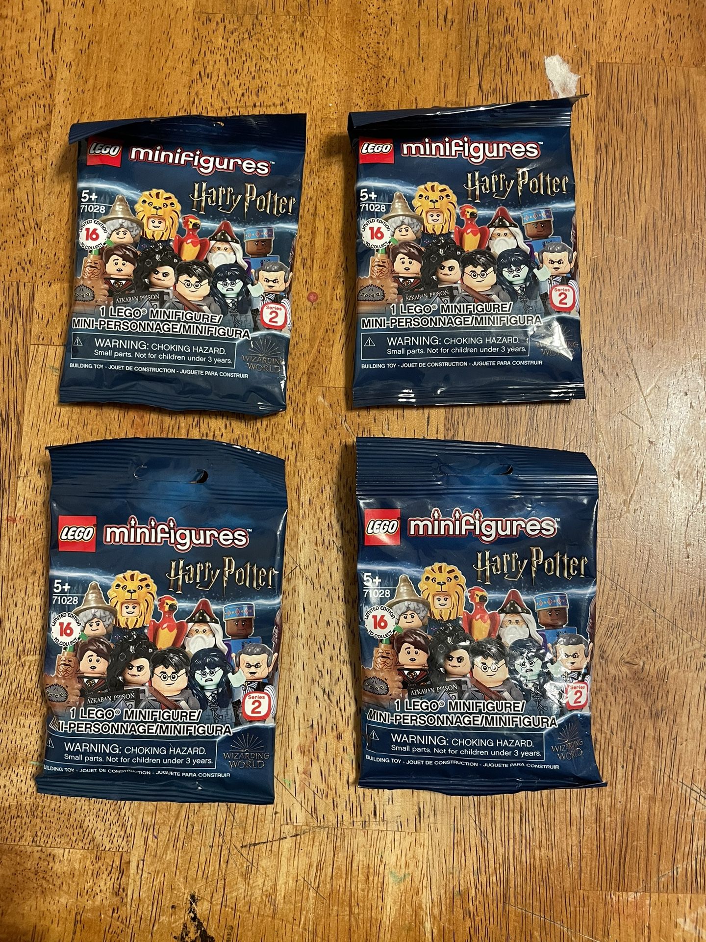 Lego Harry Potter Minifigures Series 2 Lot of 4 SEALED