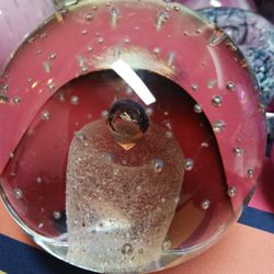 4" Blown Glass Paperweight