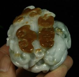 Certified A grade jade carved statue
