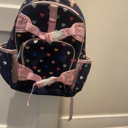 POTTERY BARN HEART BACKPACK 