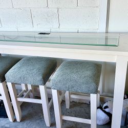Bar Height Table + 3 Chairs 