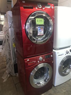 LG 24in. Compact washer and electric dryer set in excellent conditions with 4 months warrarty