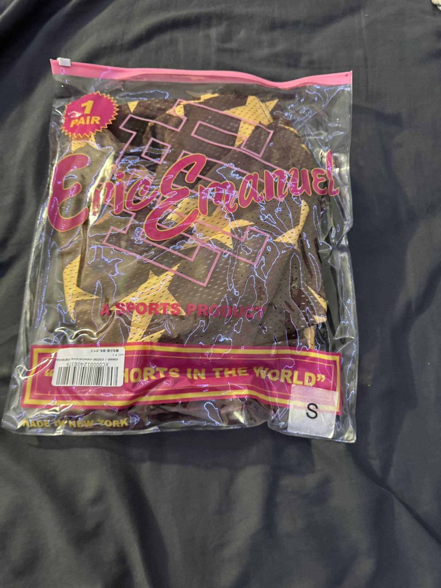 Small size Eric Emanuel x Bape Miami Basic Shorts