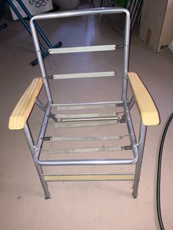 Lawn chair frame add cushion