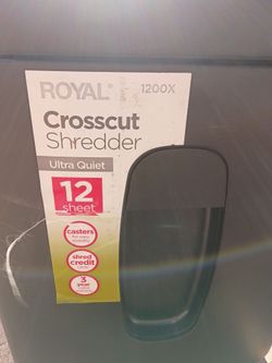 Crosscut shredder