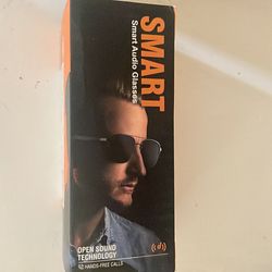 Smart Audio glasses, Black with blue light blocker and shade add ons one size fits all