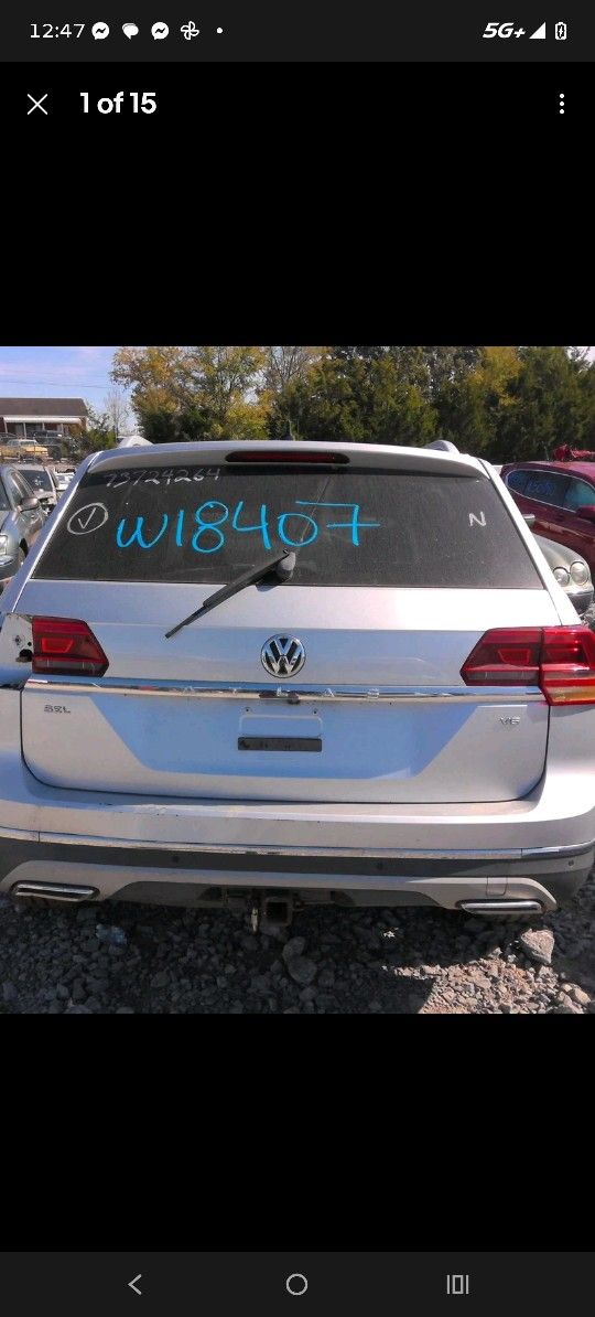 Volkswagen Atlas Trunk Lid Hatch Hatchback 2018 2019 2020 2021