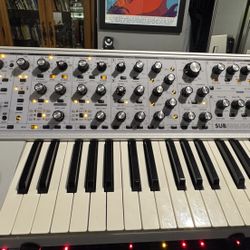 Moog Subsequent 37 CV limited edition silver synthesizer 