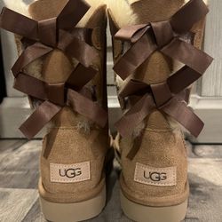 Womens UGG® Bailey Bow II Boot - Chestnut