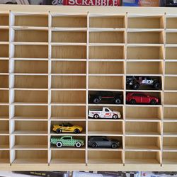 Hotweels wood 60 cars display $25
