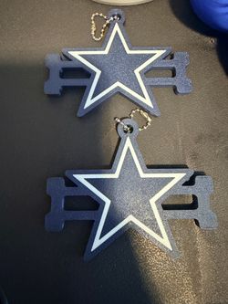 Dallas cowboys hair tie holder keychain