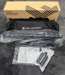 K&F CONCEPT 64 inch/163 cm Camera Tripod,Lightweight Travel Outdoor DSLR Tripods with 360 Degree Ball Head