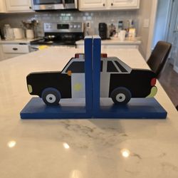 Police Car Book Ends 