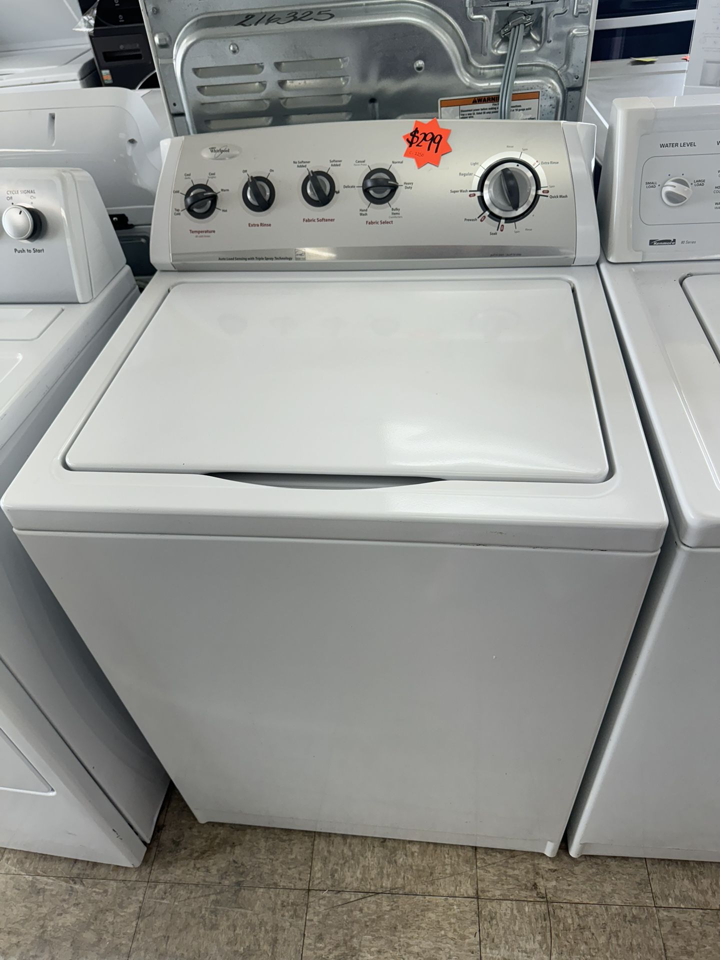 Whirlpool Top Load Washer With New Parts 