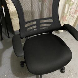 Mid-Back Mesh Swivel Ergonomic Task Office Chair with Flip-Up Arms