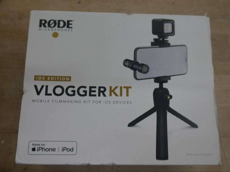 RoDE Microphones Vlogger Mobile Film Making Kit for iOS Devices Brand New Sealed