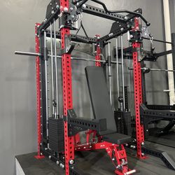 COMMERCIAL SMITH MACHINE/ POWER CAGE/ ADJUSTABLE PULLEY SYSTEM/ GYM EQUIPMENT/ FUNCTIONAL TRAINER/ VESTA FITNESS/ FREE DELIVERY 🚚 