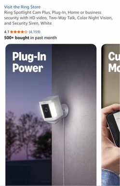 Ring Spotlight Cam Plus Plug-In White