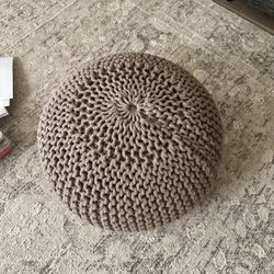 Knitted Poof 