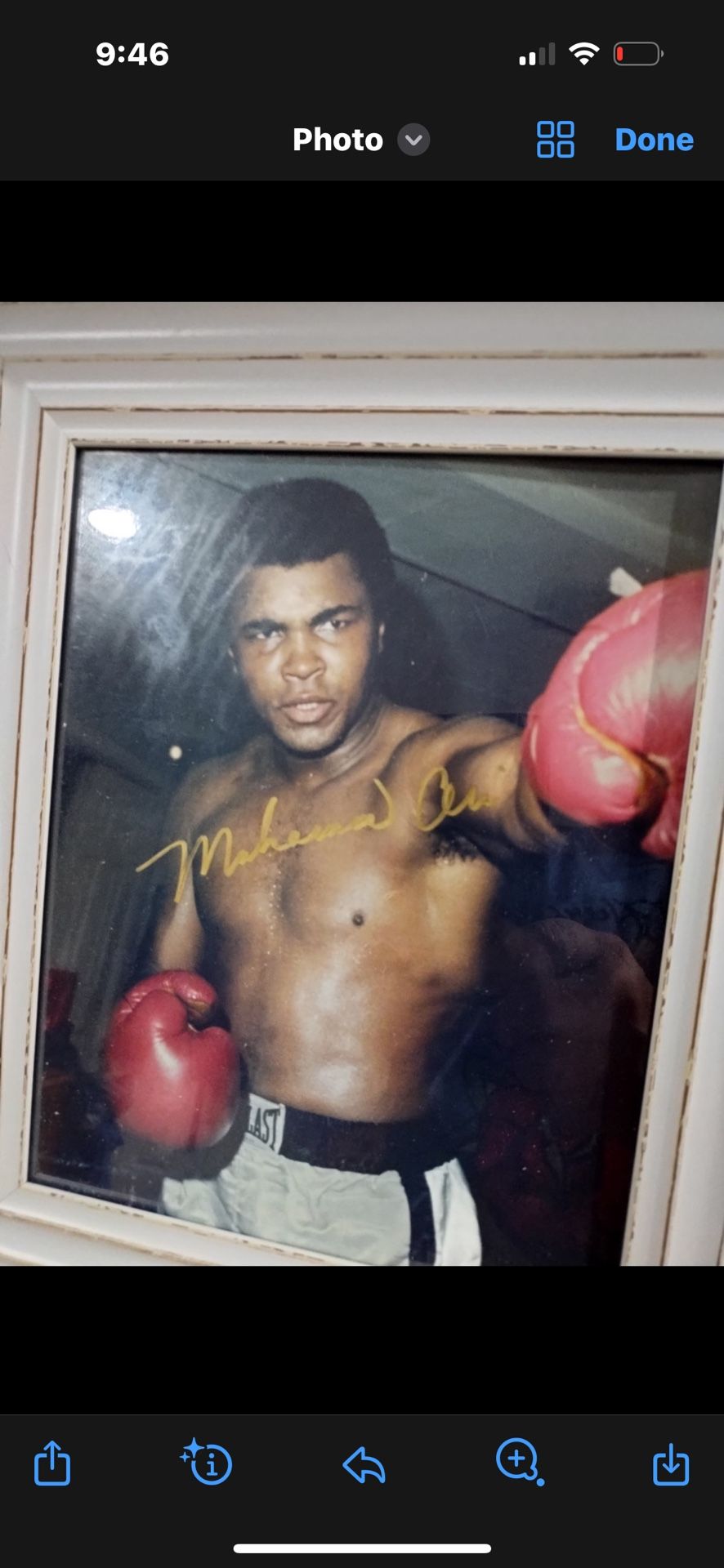 Autographed Satin Robe And  Portrait  