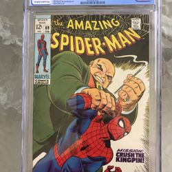 Amazing Spider-Man #69 (1969) CGC 9.0 — O/w to White Pages; Kingpin Cover 