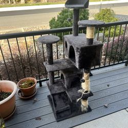 Large Cat Tree / Cat Condo – Multi Level Scratching Post Tower