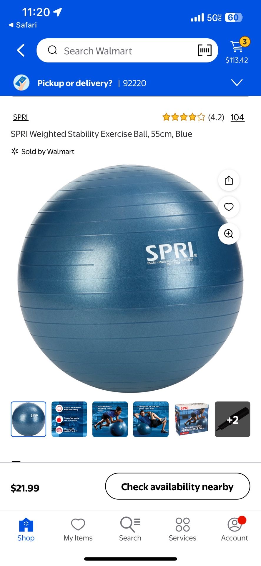 free weighted ball. Around 4 pounds, has been sitting in my garage only used during pregnancy 