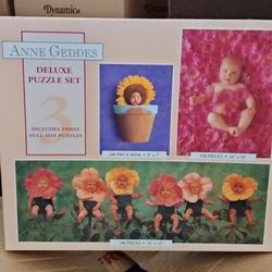 Anne Geddes Puzzle 3 Different Puzzles Im Box