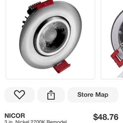 Nicor LED Gimbal Downlight - Nickel 