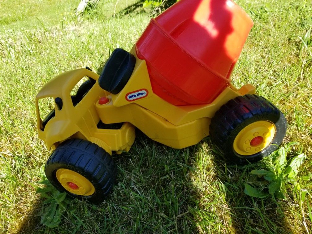 Rare little tikes large dirt diggers cement mixer truck
