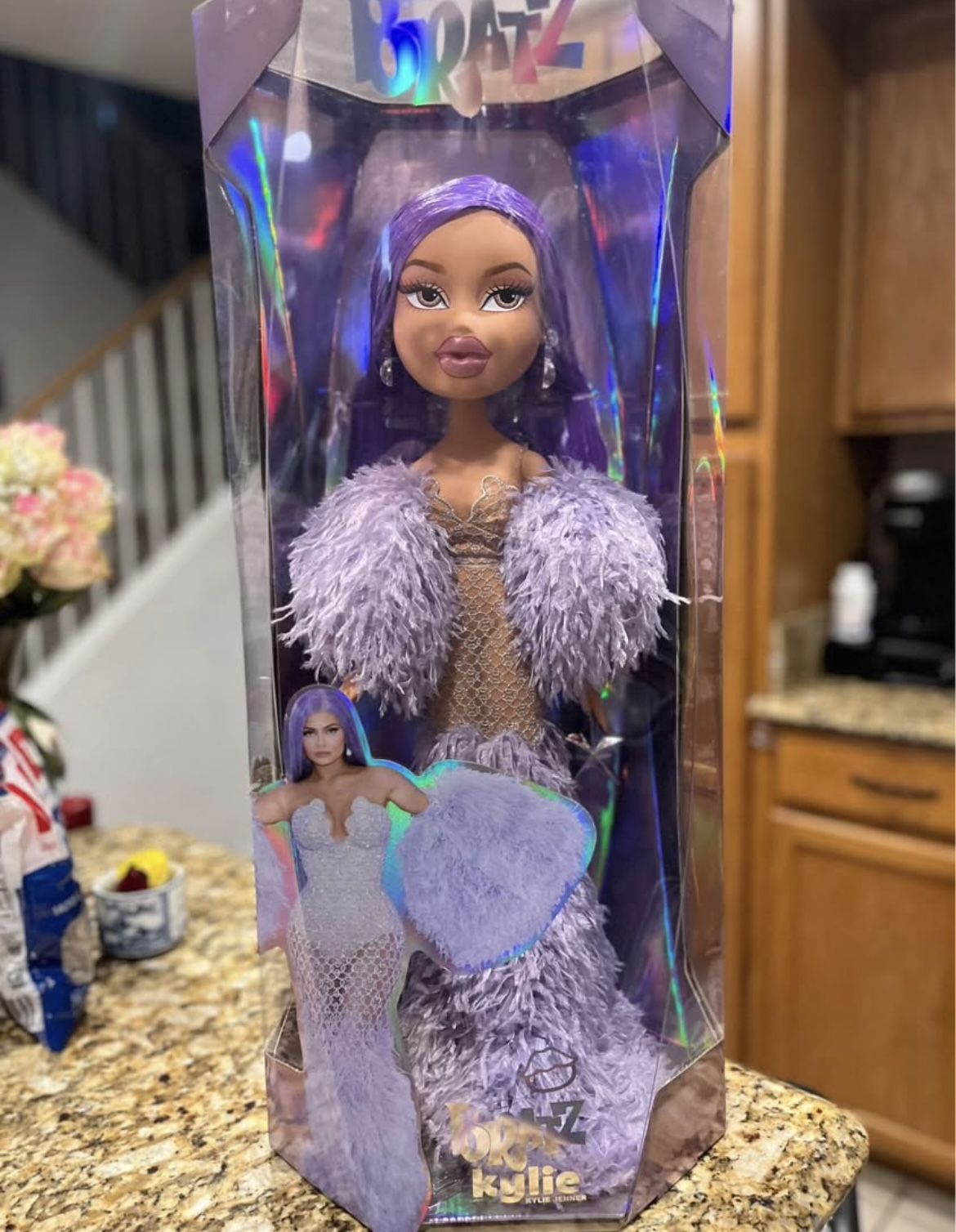 NEW Bratz x Kylie Jenner 24-Inch Large-Scale Fashion Doll with Gown 2 Feet Tall