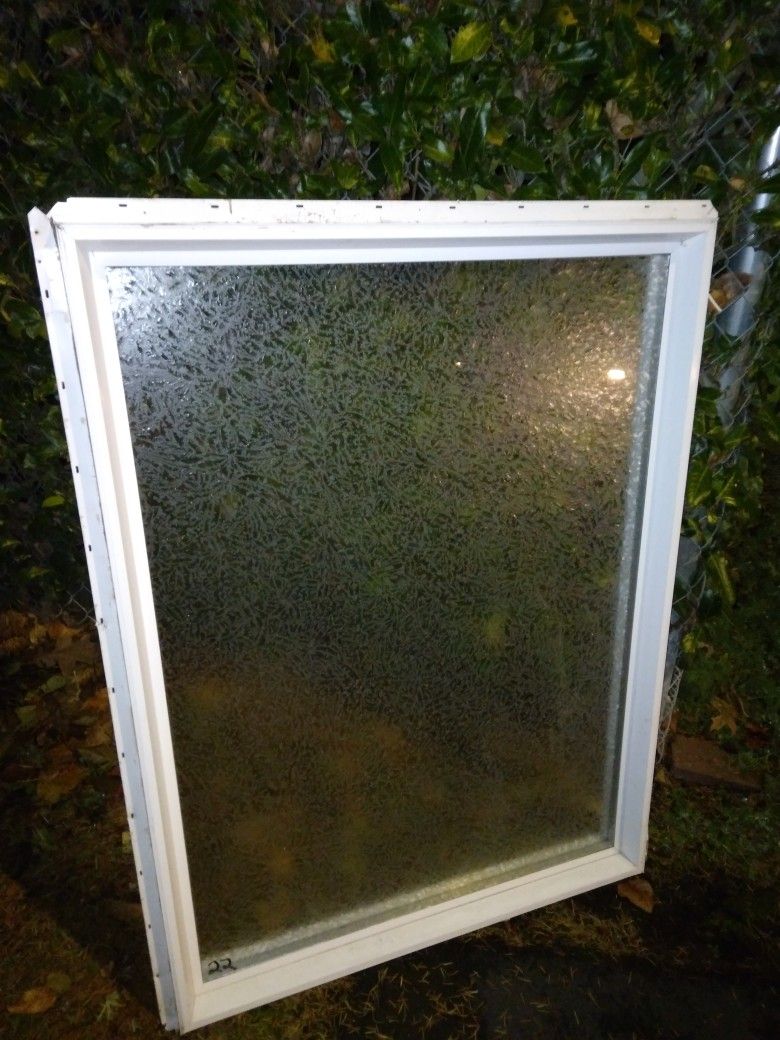 Vinyl Window 36x48 Picture Blue Chip Glass