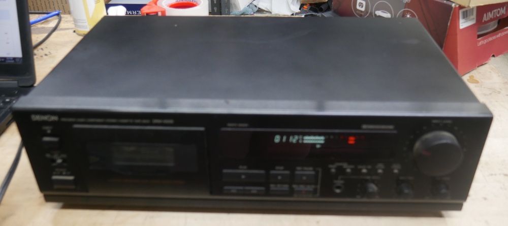 Denon DRM-650s VINTAGE stereo cassette tape deck receiver No remote. USED. TESTED. IN A GOOD WORKING ORDER.