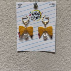 New Hobby Lobby Making The Grade Pencil Bow Earrings