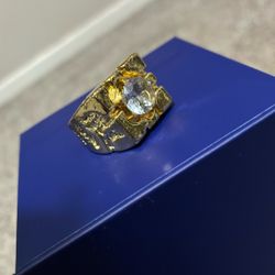 18k Gold Plated Nugget Ring