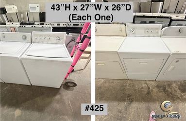 Kenmore Top Load Washer and Dryer Set (#425)