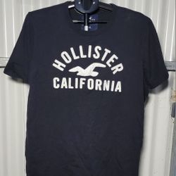 Hollister California Black T-Shirt - XXL (0585)