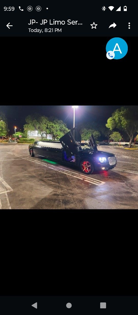 2006 Black Chrysler 300 Stretch Limousine 