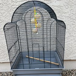 Bird Cage With Toy