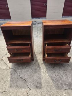 Pair tall nightstands