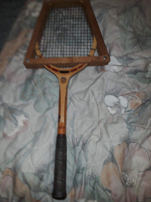Ten Collectible Vintage Wooden Tennis Rackets