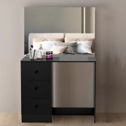  VANITY DESK BLACK 