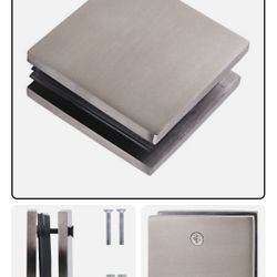 CRL MFC19 Brushed Stainless 2" x 2" Square Mall Front Clamp